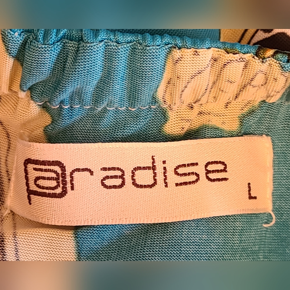 Paradise size L blue/gold dress - Picture 10 of 11